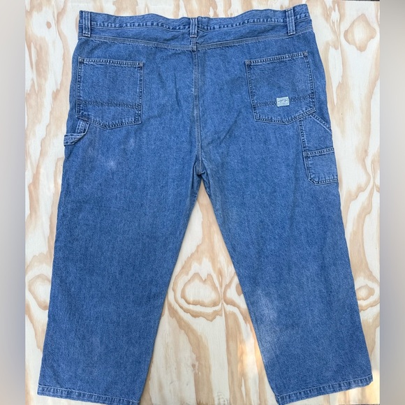 Levi Strauss Signature Men's Big & Tall Carpenter Jeans, Light Indigo, W52 X 30L - Picture 6 of 14